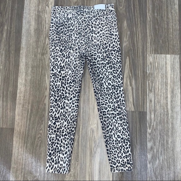 Pistola Aline Cream Cheetah Print High-Rise Skinny Jeans | Size 28 - Picture 13 of 16